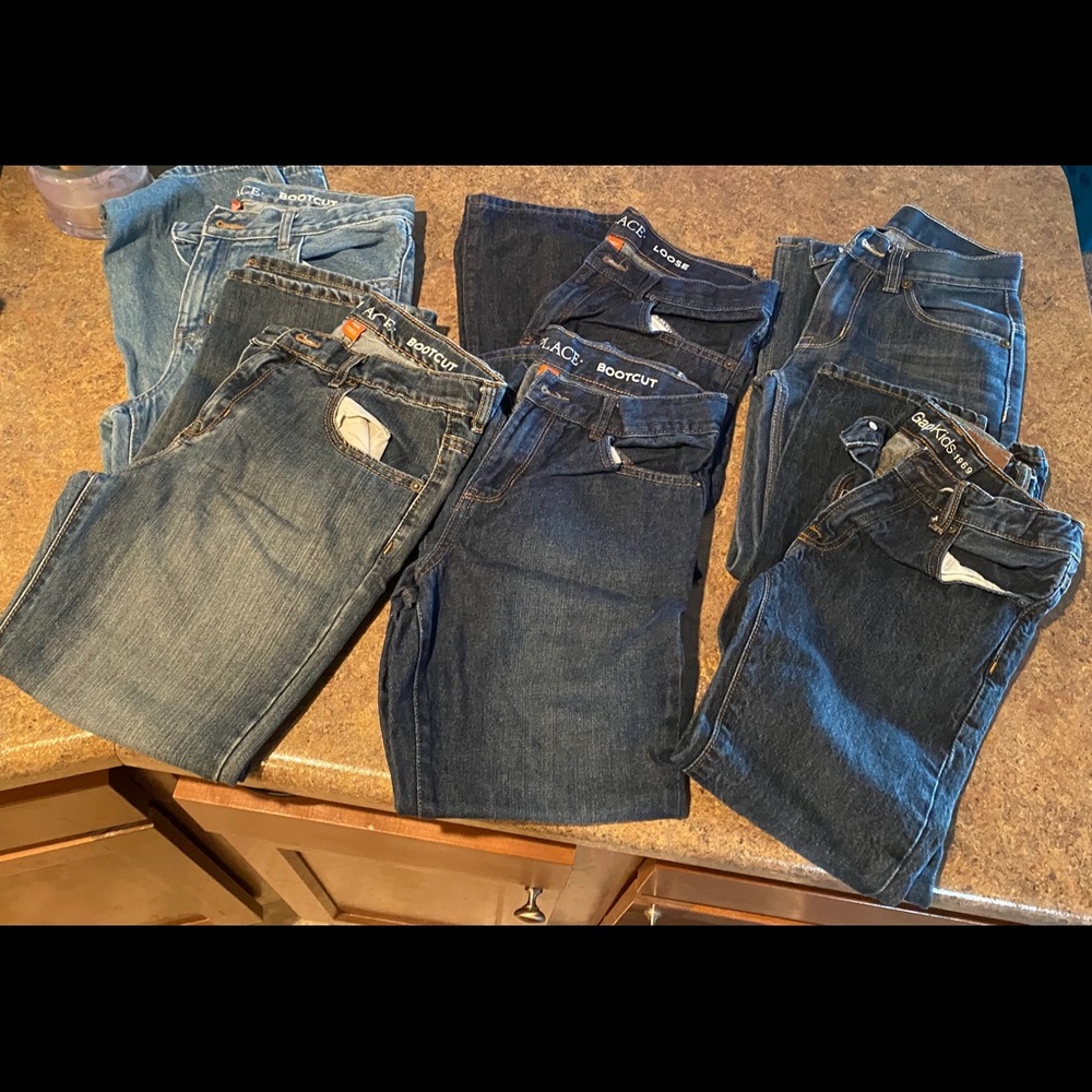 Boys Lot of 4 Size 10 Husky & 2 Size 10 Jeans